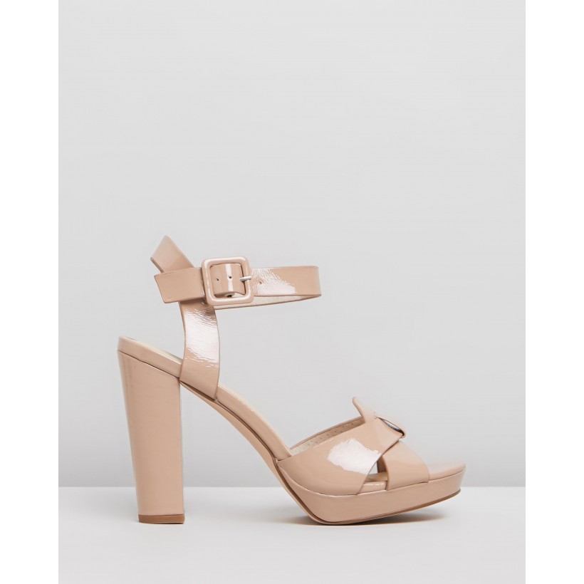 Geneva Nude Patent Crinkle by Nude