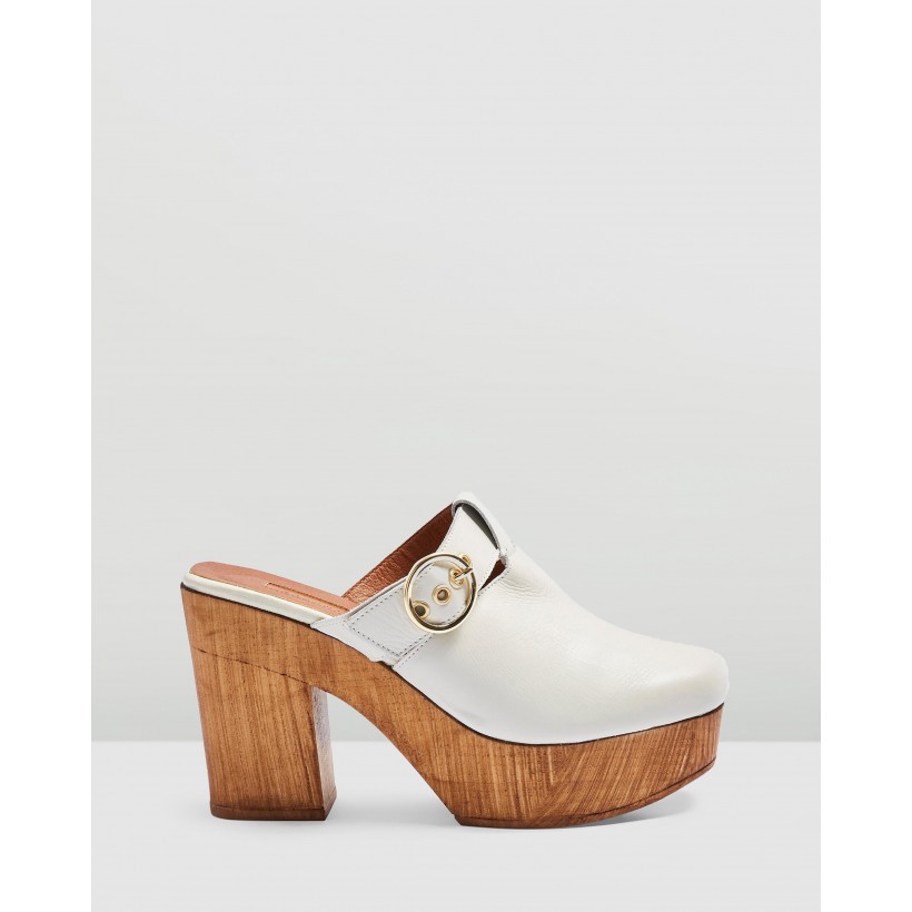 Genoa Mule Clogs Off-White by Topshop