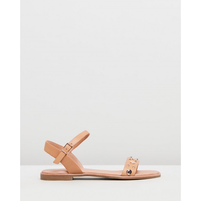 Gisele Sandals Tan Leather by Jo Mercer