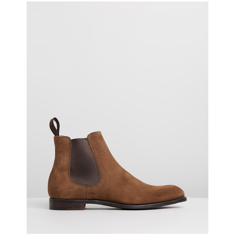 Godfrey D Chelsea Boots Fox Suede by Cheaney