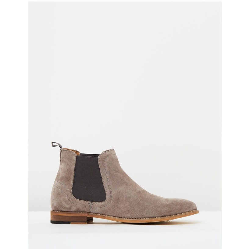Gordon Leather Gusset Boots Grey by Double Oak Mills