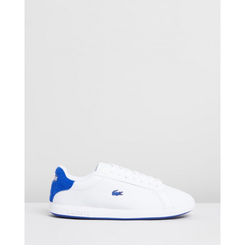 Graduate 319 1 Sneakers - Women's White & Blue by Lacoste