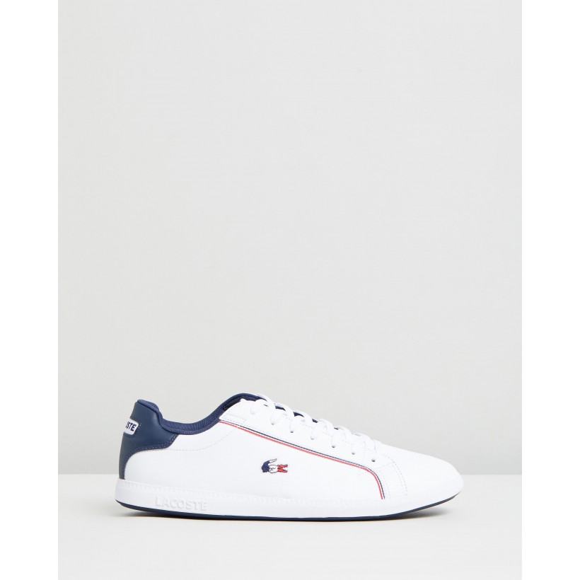 Graduate - Men's White, Navy & Red by Lacoste