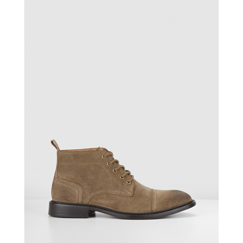Grimes Taupe Suede by Hush Puppies