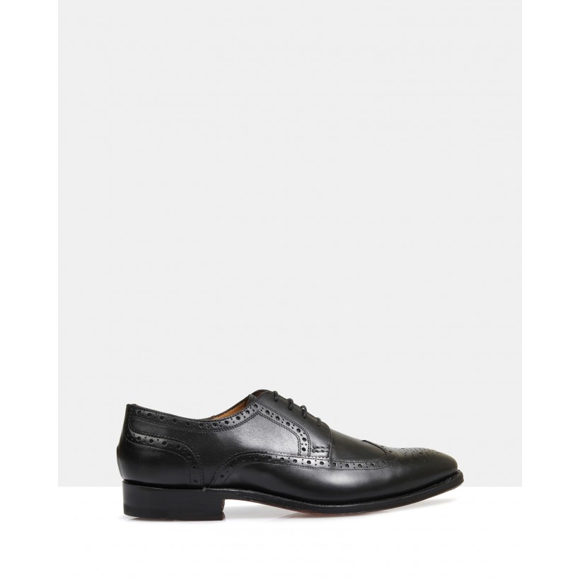 Halifax Good Year Welted Brogues Black by Brando