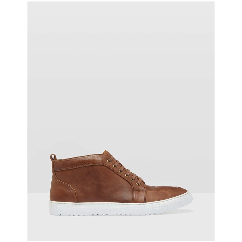 Hank Hi-Top Trainers Tan by Oxford