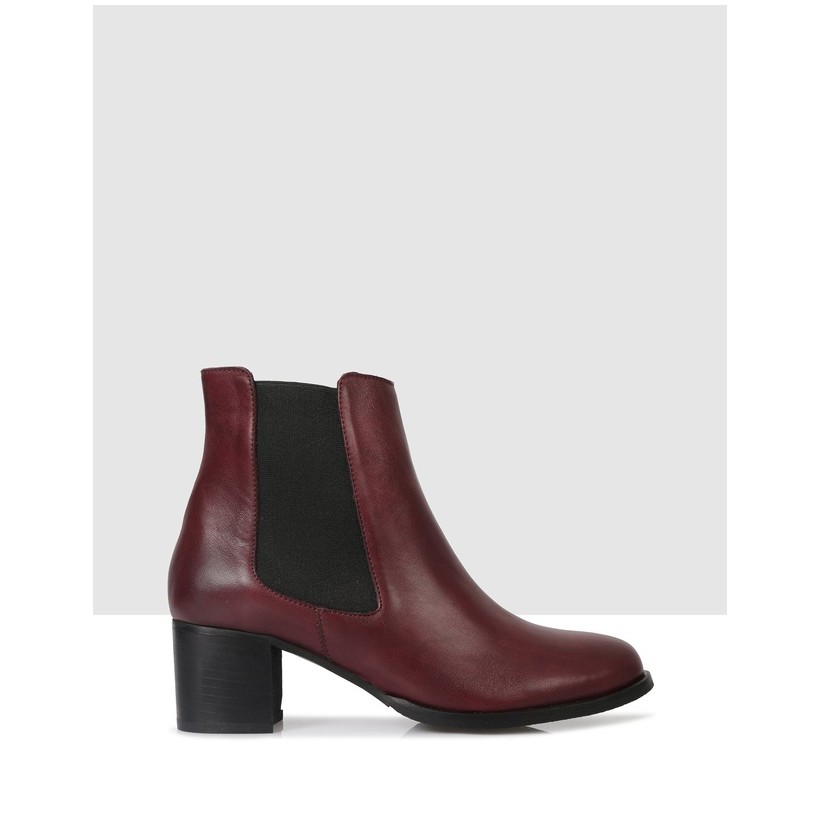 Hanna Ankle Boots Bordeaux by S By Sempre Di
