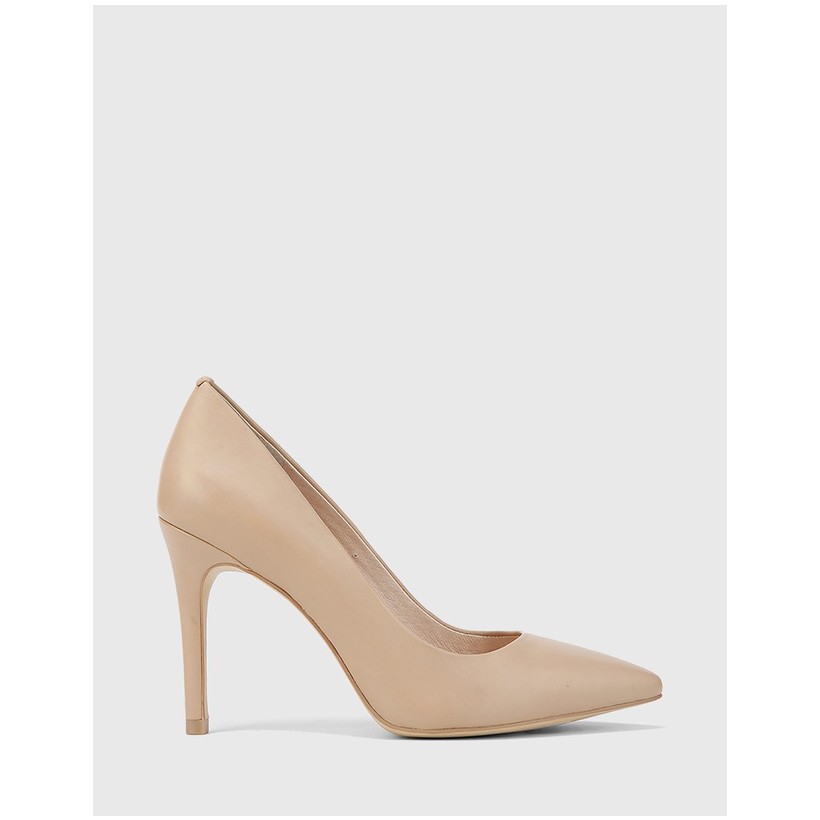 Harman Pointed Toe Stiletto Heels Nude by Wittner