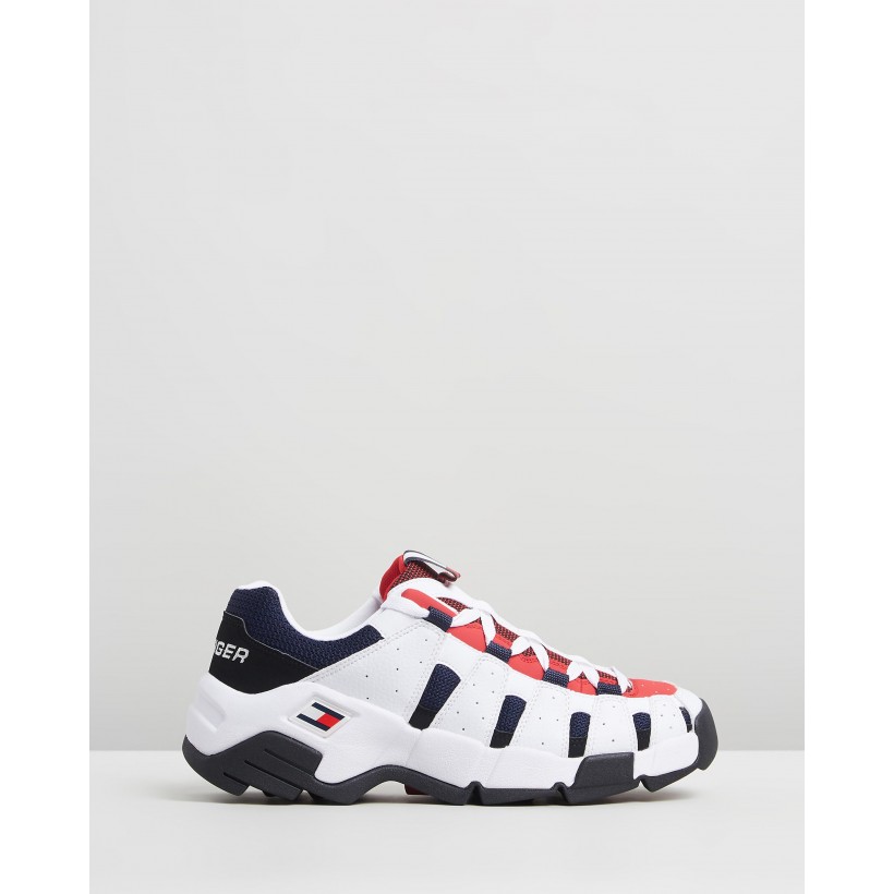 Heritage Chunky Sneakers Red, White & Blue by Tommy Jeans