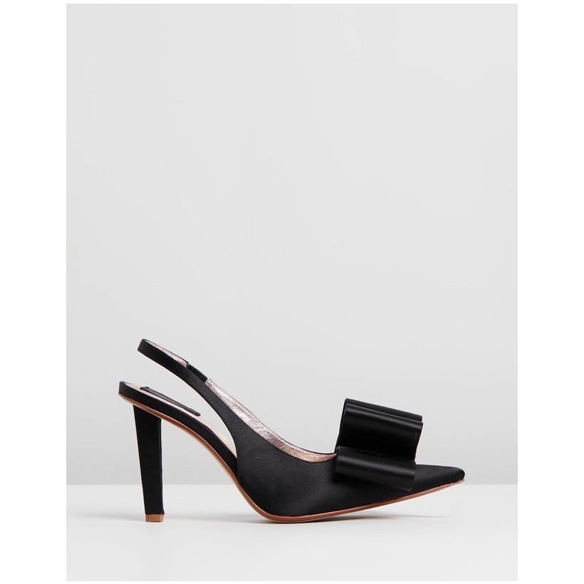 High Slingback Pumps With Bow Black by Marc Jacobs