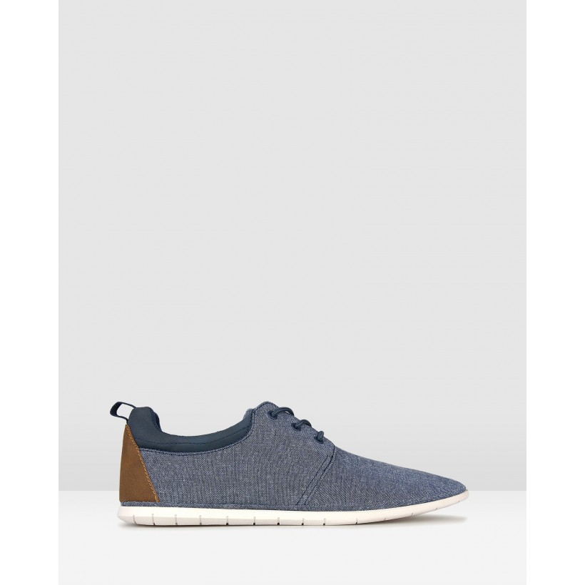Hurry Lace Up Lifestyle Shoes Navy by Zu