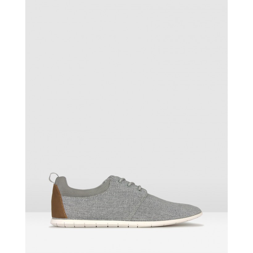 Hurry Lace Up Lifestyle Shoes Grey by Zu