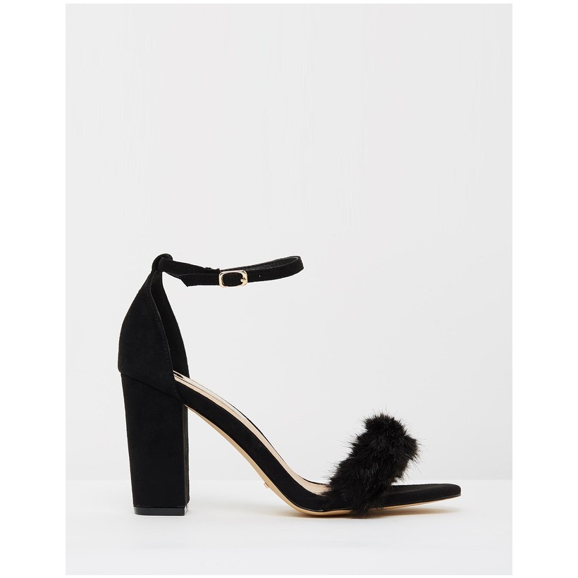 ICONIC EXCLUSIVE - Marilyn Black Suede & Faux Fur by Billini