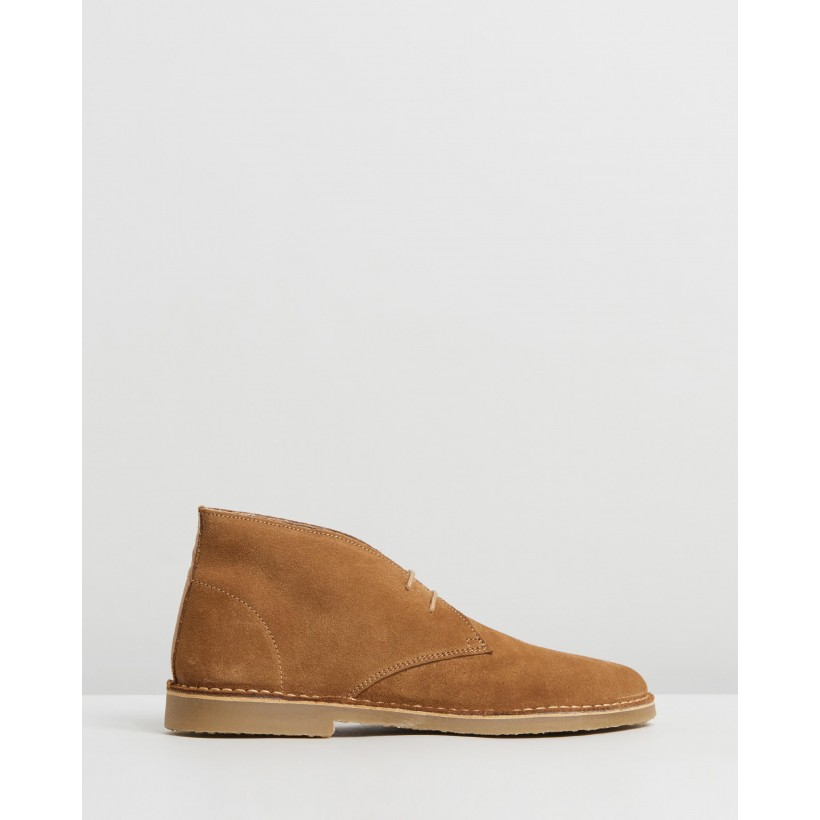Inferno Boots Tan Suede by Office