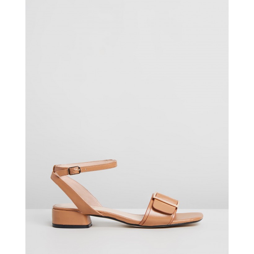 Ivanna Leather Sandals Toffee Leather by Atmos&Here