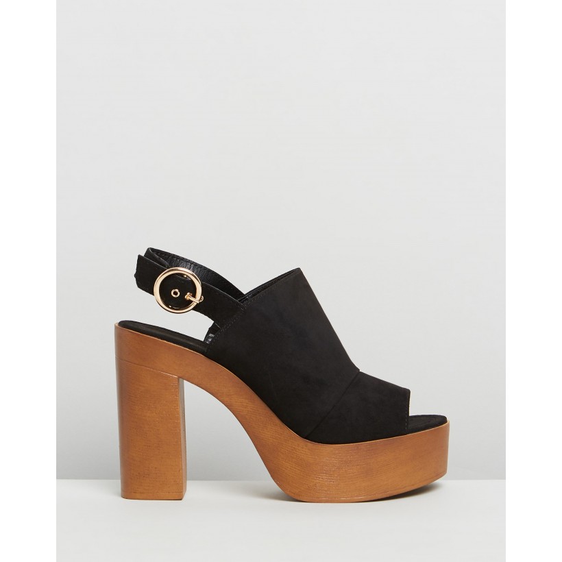 Ivy Black Faux Suede by Therapy
