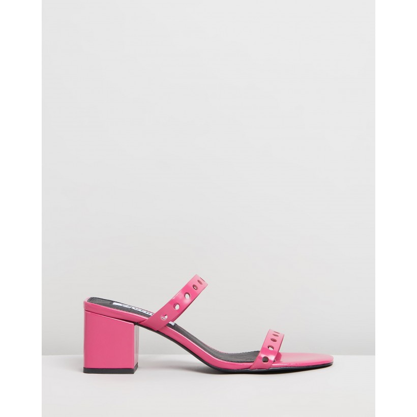 Ivy Mules Hot Pink by Caverley