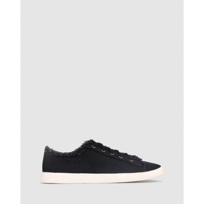 Jezz Lace Up Sneakers Black by Betts