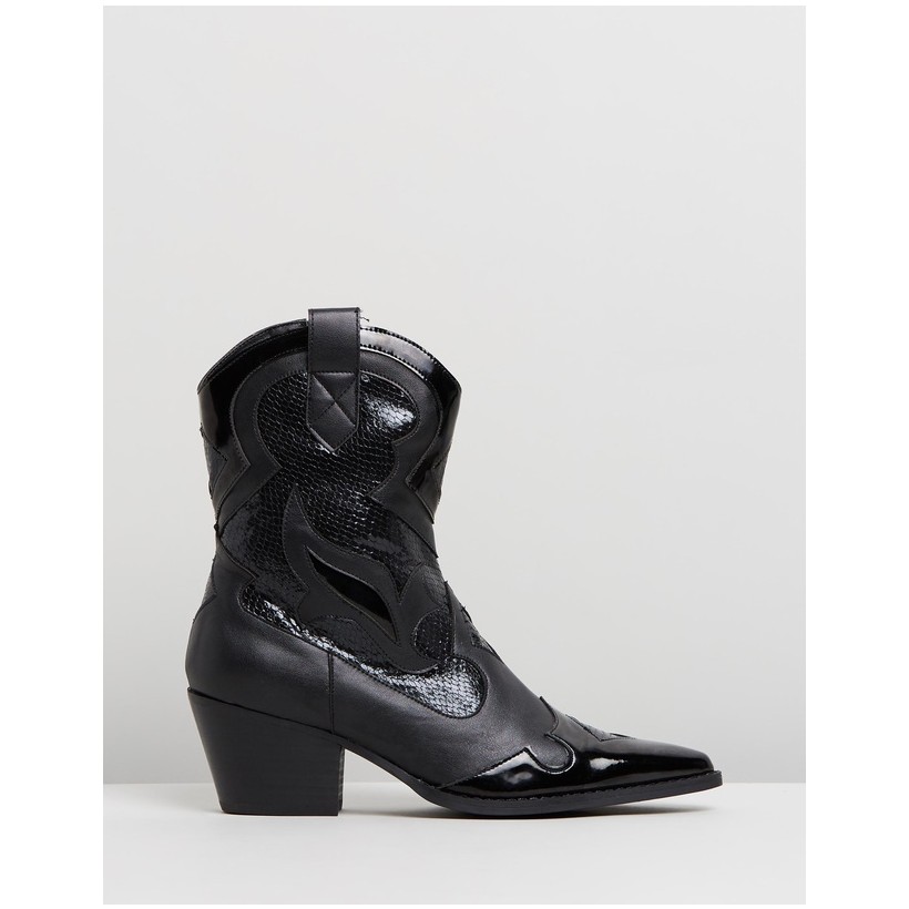 Kamila Boots Black Smooth by Spurr