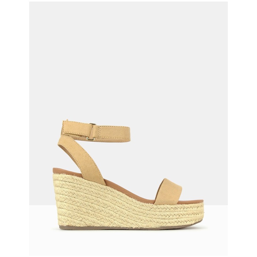 Kayla Wedge Sandals Sand by Betts