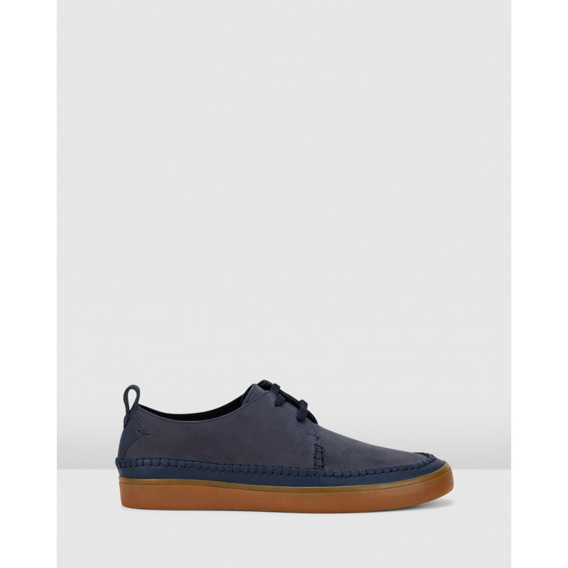 Kessell Craft Navy Leather by Clarks