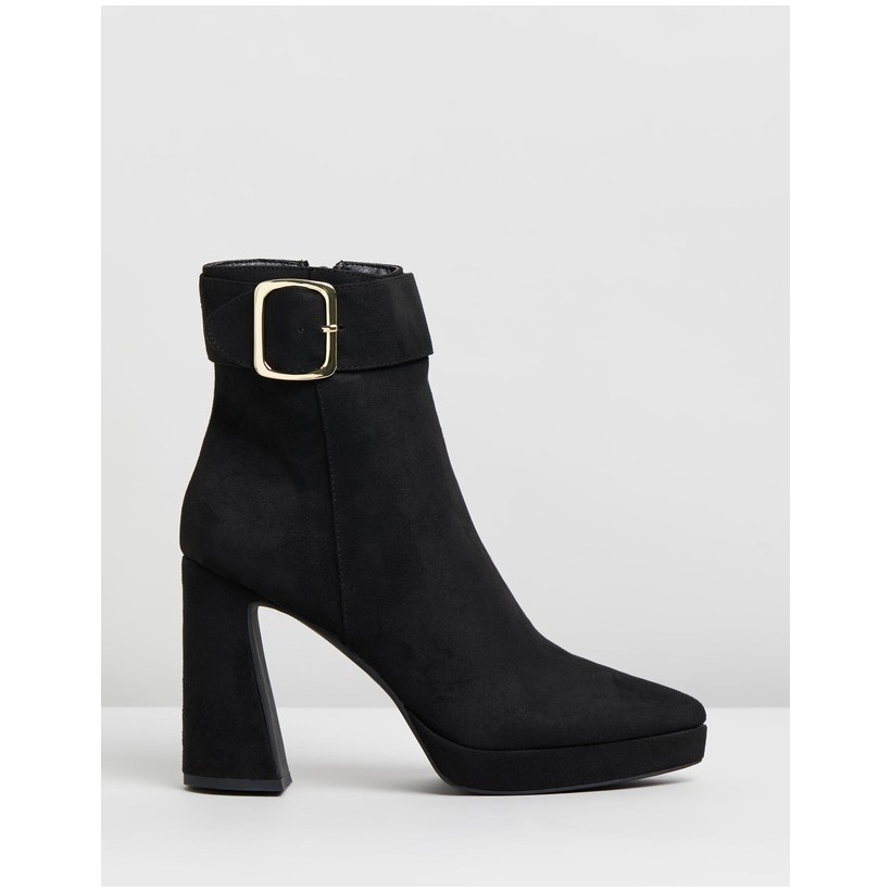 Kink Boots Black Microsuede by Spurr