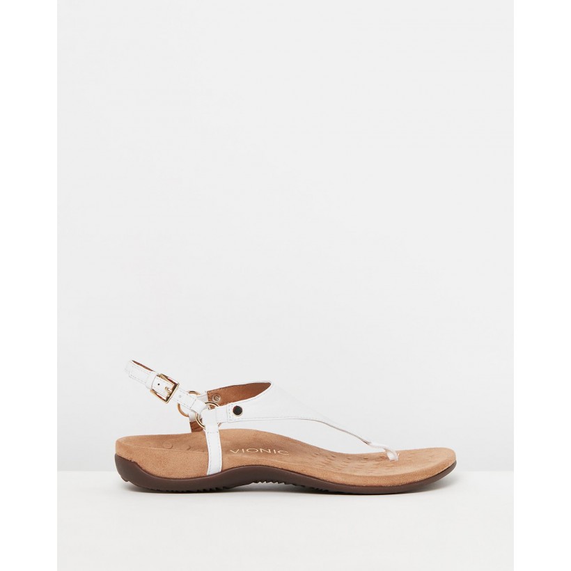 Kirra Backstrap Sandals White by Vionic