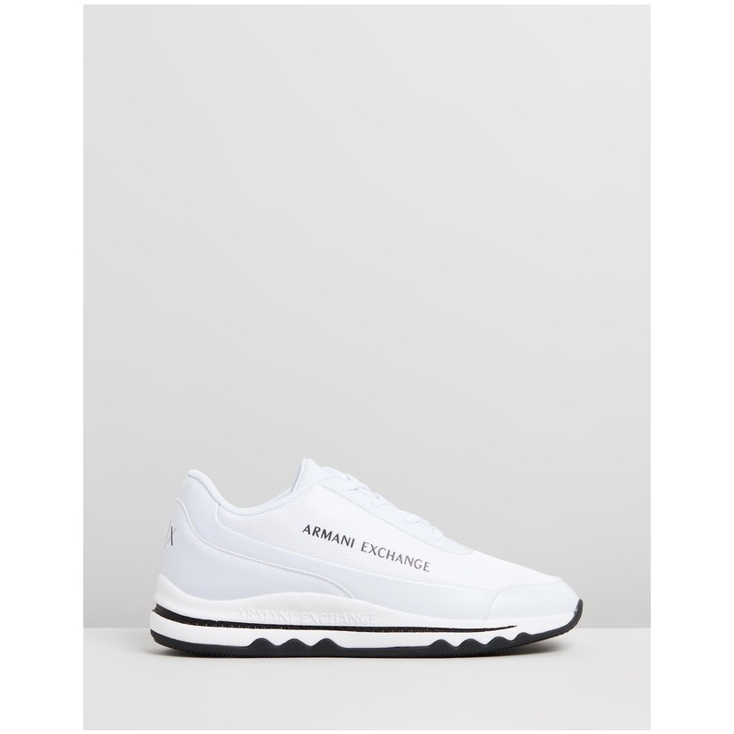 Lace-Up Sneaker White by Armani Exchange