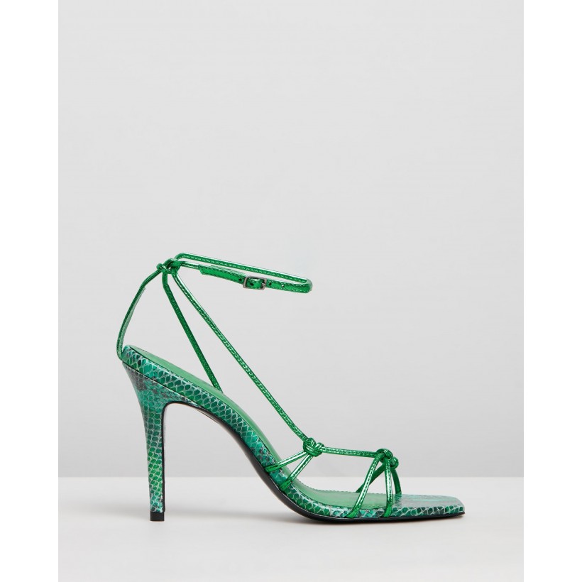 Laila Stiletto Sandals Emerald by Camilla And Marc