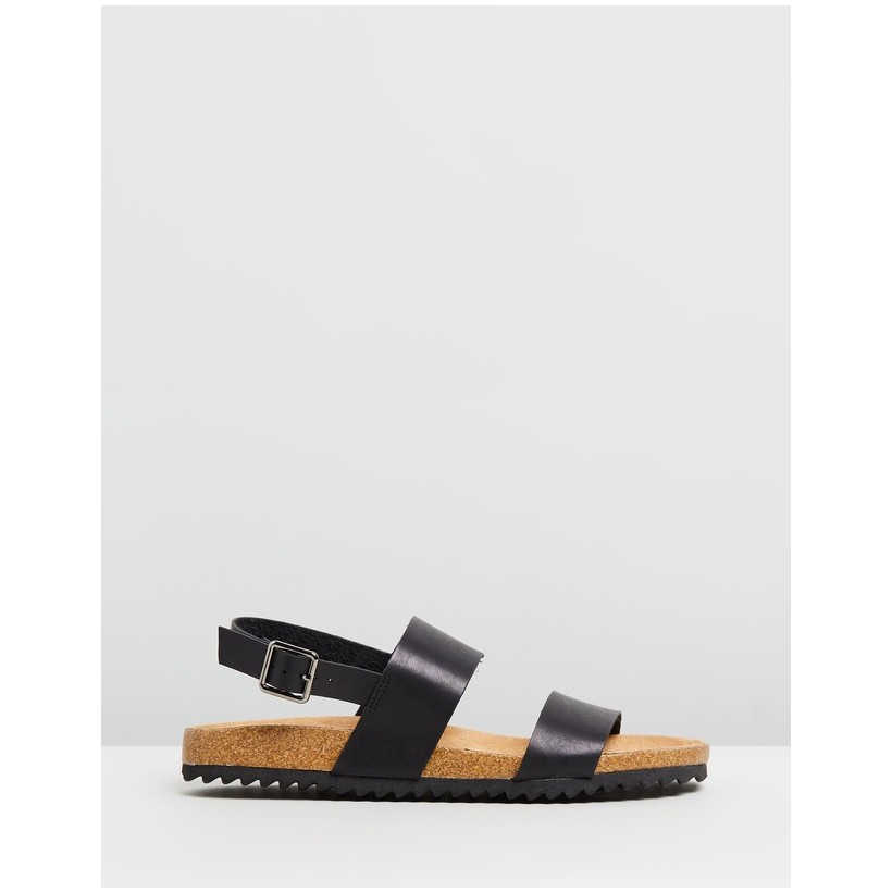 Lana Sandals Black Smooth by Spurr