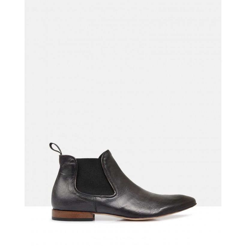Larson Leather Chelsea Boots Antracite by Brando