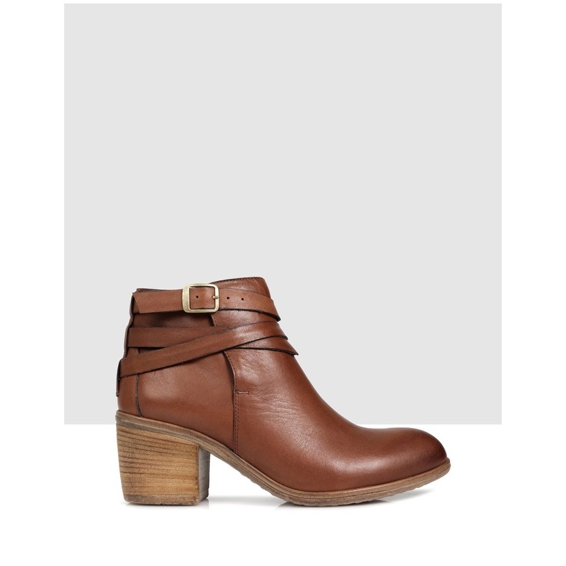 Leda Ankle Boots Brown by S By Sempre Di