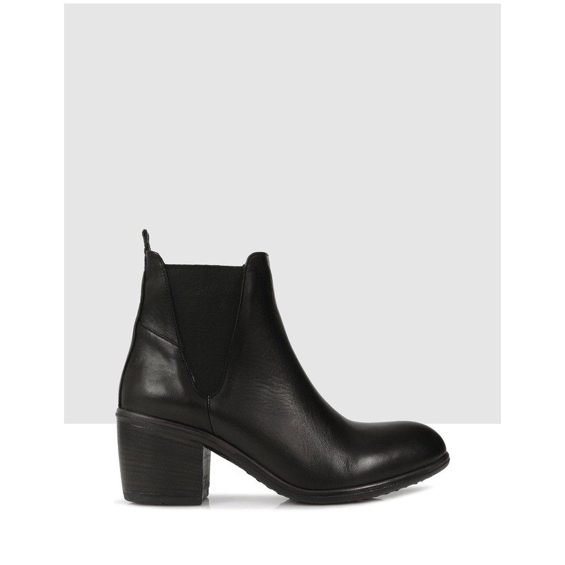 Lenora Ankle Boots Black by Sempre Di