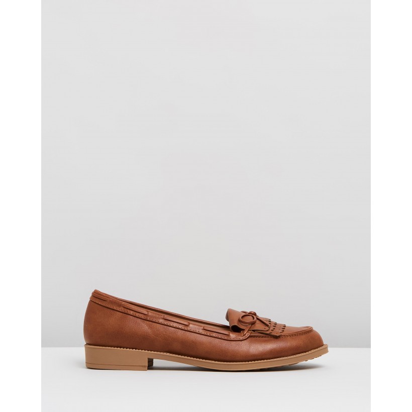 Letty Fringe Loafers Tan by Dorothy Perkins