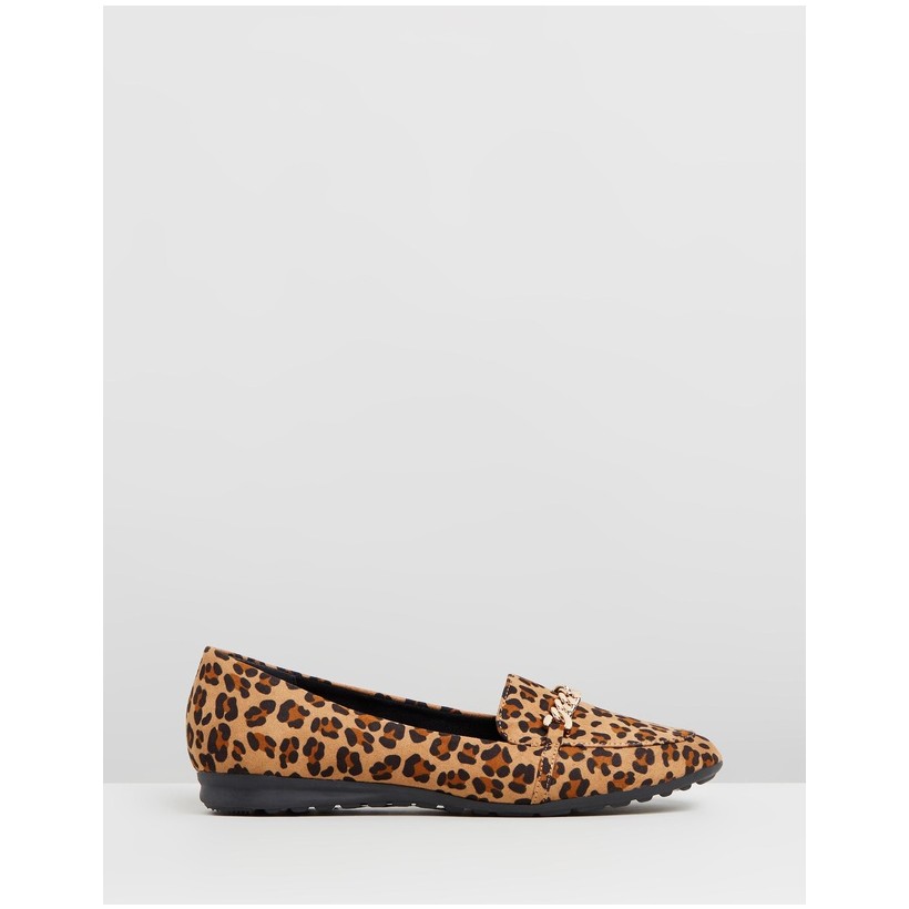 Link Chain Loafers Leopard by Dorothy Perkins