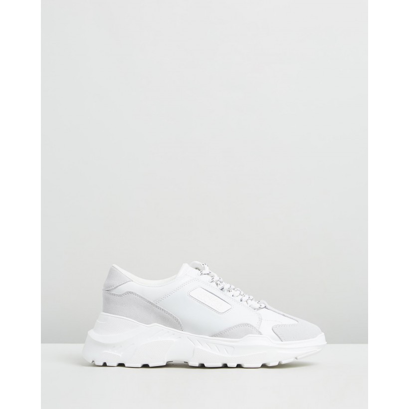 Low-Top Speed Trainers Bianco Ottico by Versace Jeans Couture