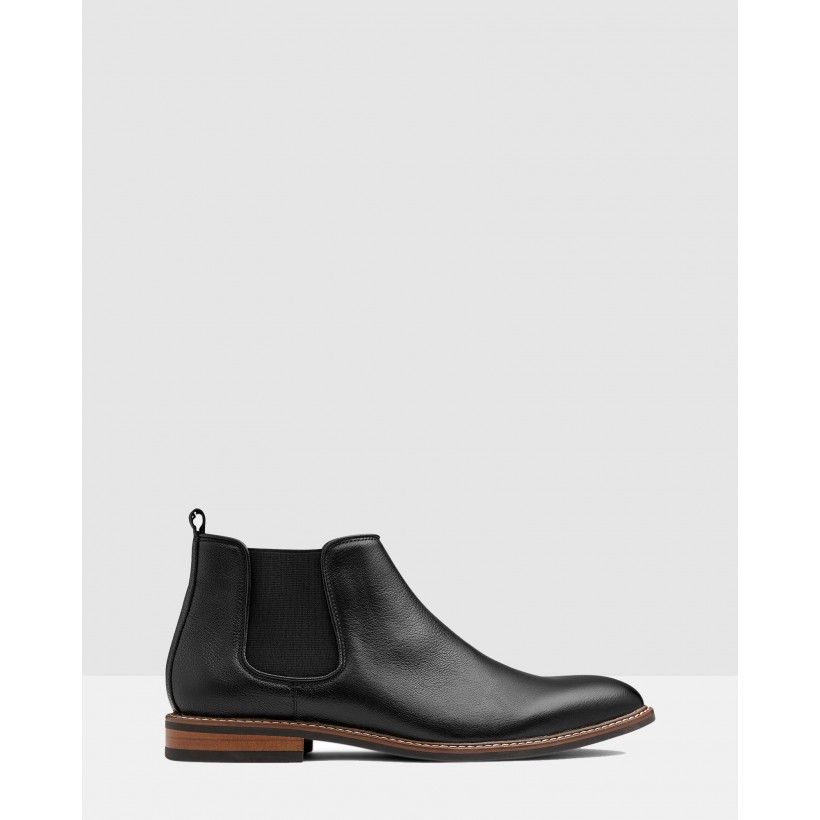 Lucca Chelsea Boots Black by Aq By Aquila