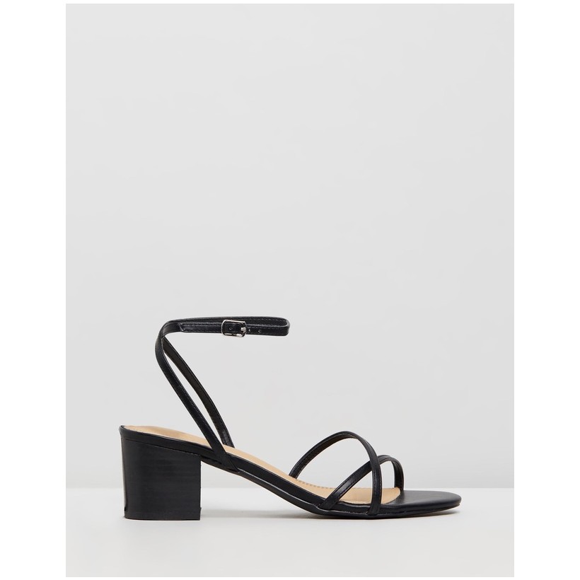 Lupton Heels Black Smooth by Spurr