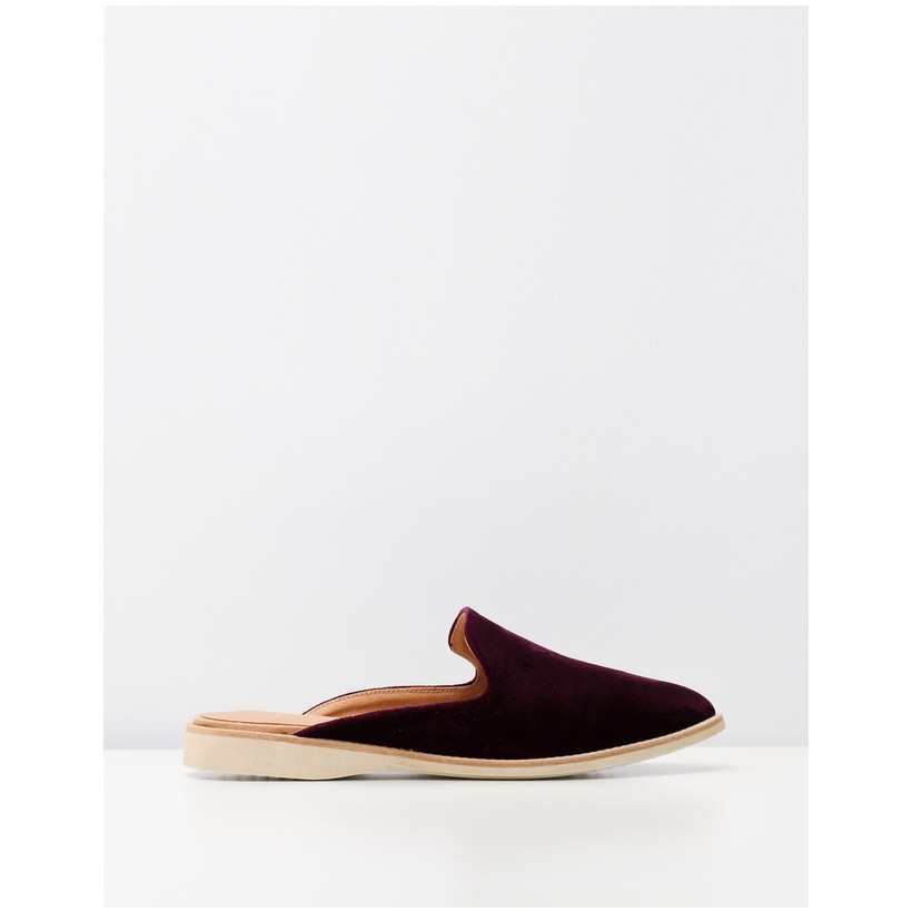 Madison Mule Merlot Velvet by Rollie