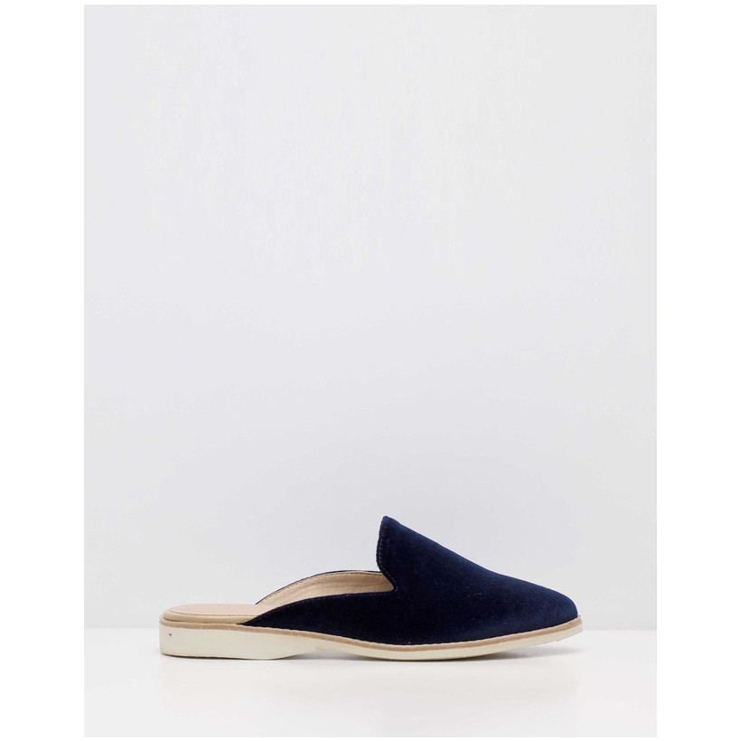 Madison Mule Flats Navy by Rollie