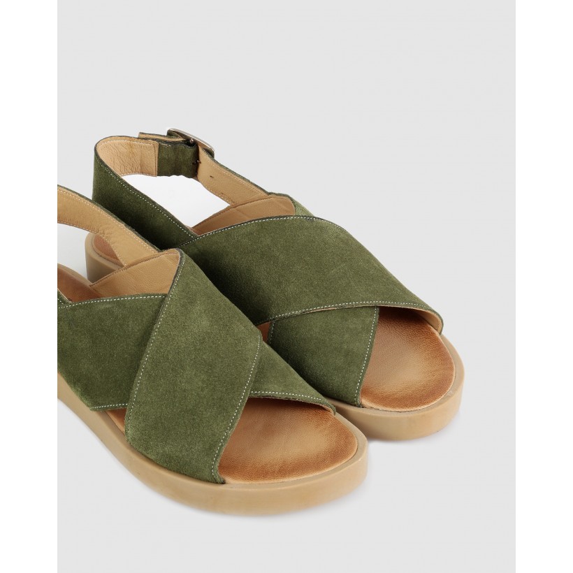 Mandy Sandals 96-green by S By Sempre Di