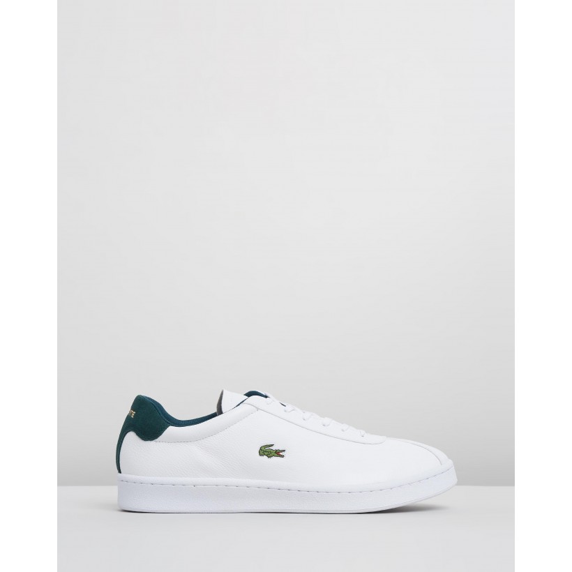 Masters - Men's White & Dark Green by Lacoste