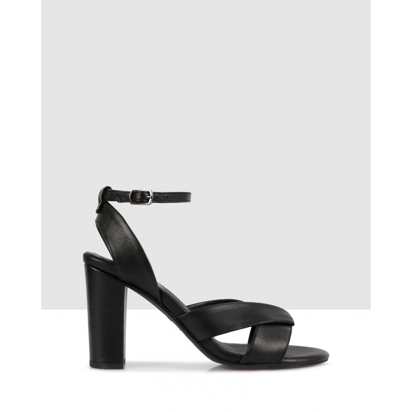 Melissa Heeled Sandals Black by S By Sempre Di