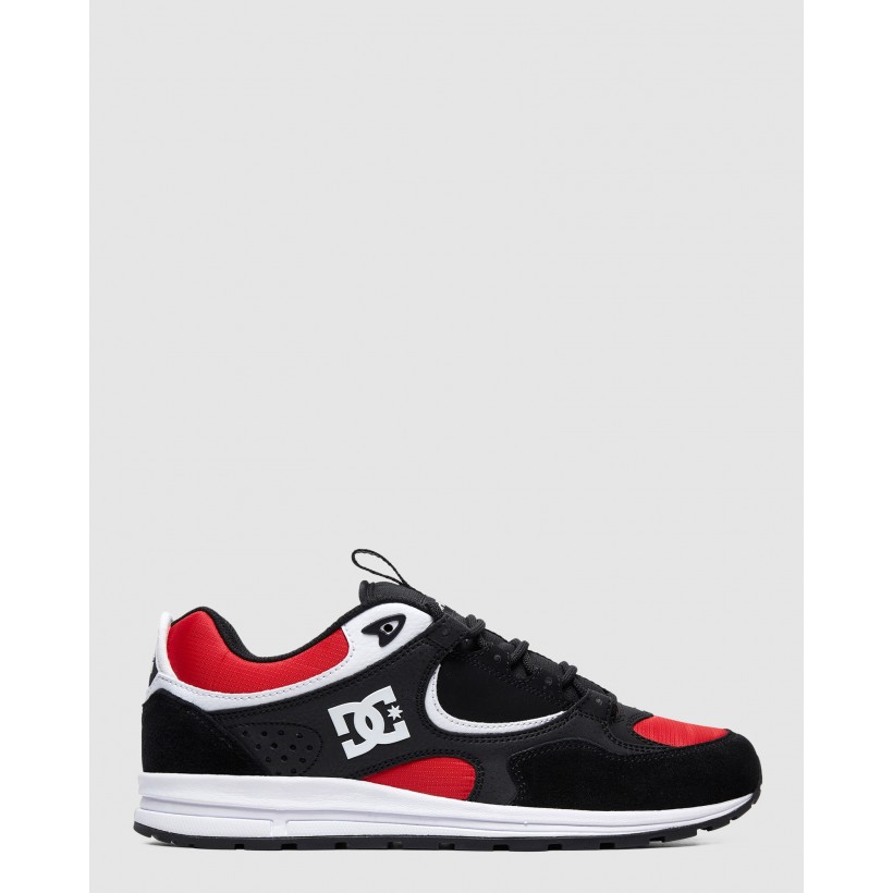 Mens Kalis Lite Shoe Black/Athletic Red/W by Dc Shoes