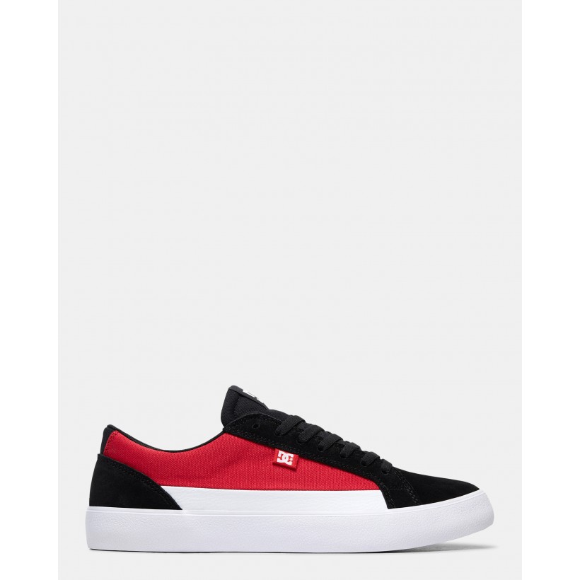 Mens Lynnfield Shoes Black/Red/White by Dc Shoes
