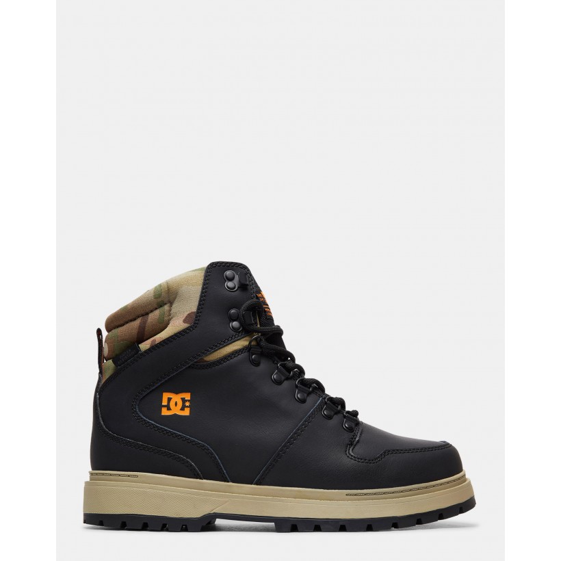 Mens Peary Winter Boots Black/Multi by Dc Shoes