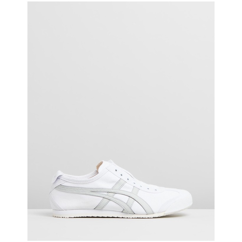 Mexico 66 Slip-On - Unisex White & Light Sage by Onitsuka Tiger