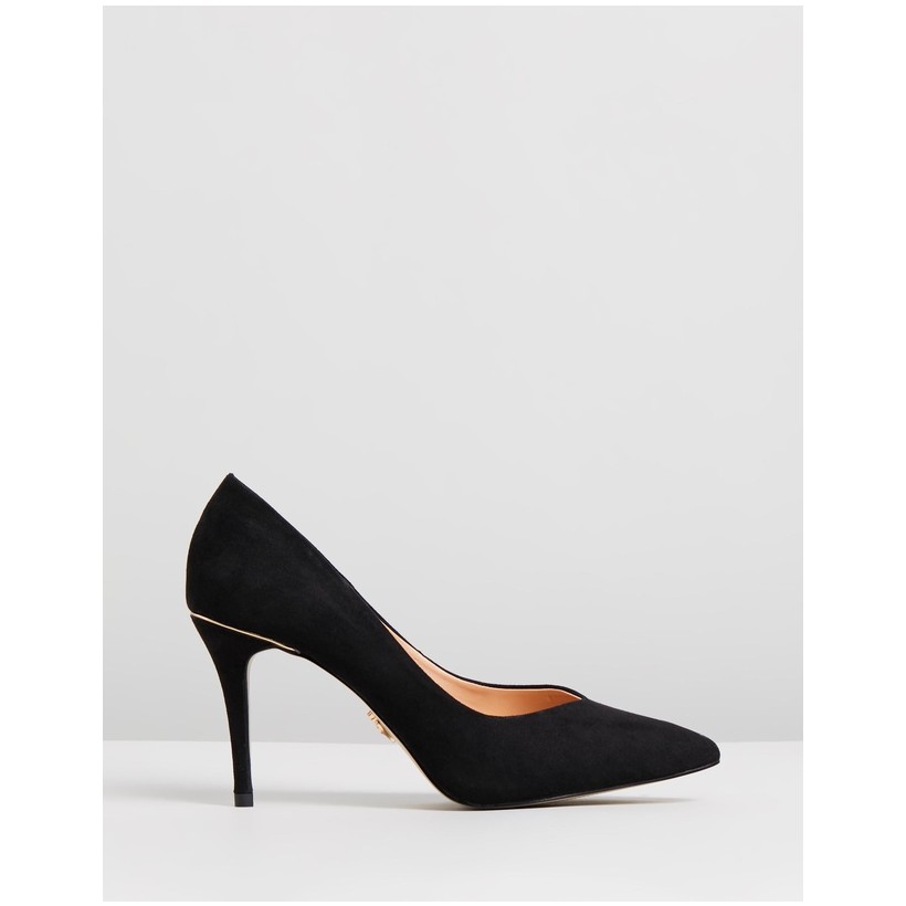 Mid Court Heels Black by Lipsy