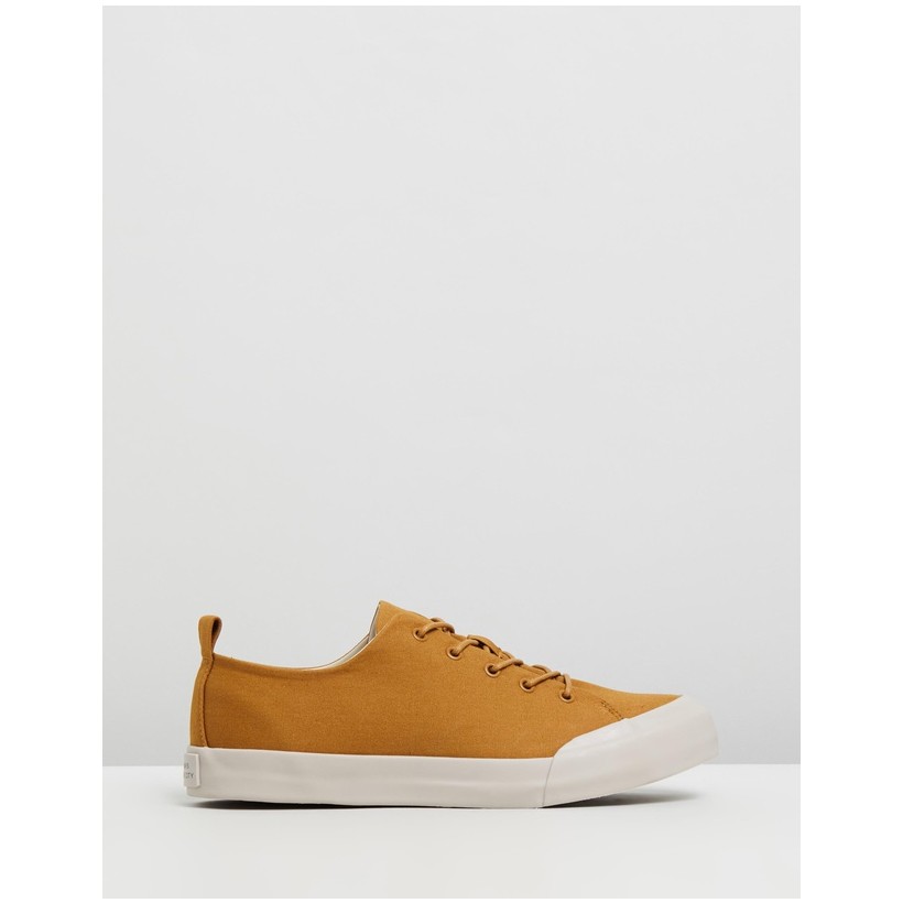 Mike Low Canvas Sneakers Burnt Khaki by Saturdays Nyc