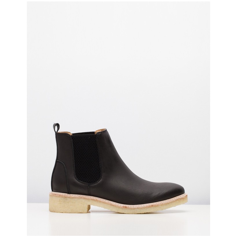 Mira Chelsea Boots Black Leather by Rollie
